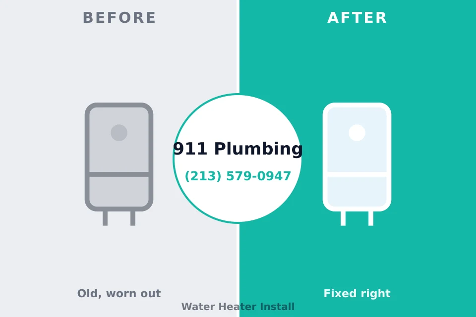 Before and after: plumbing company Collinsville, VA